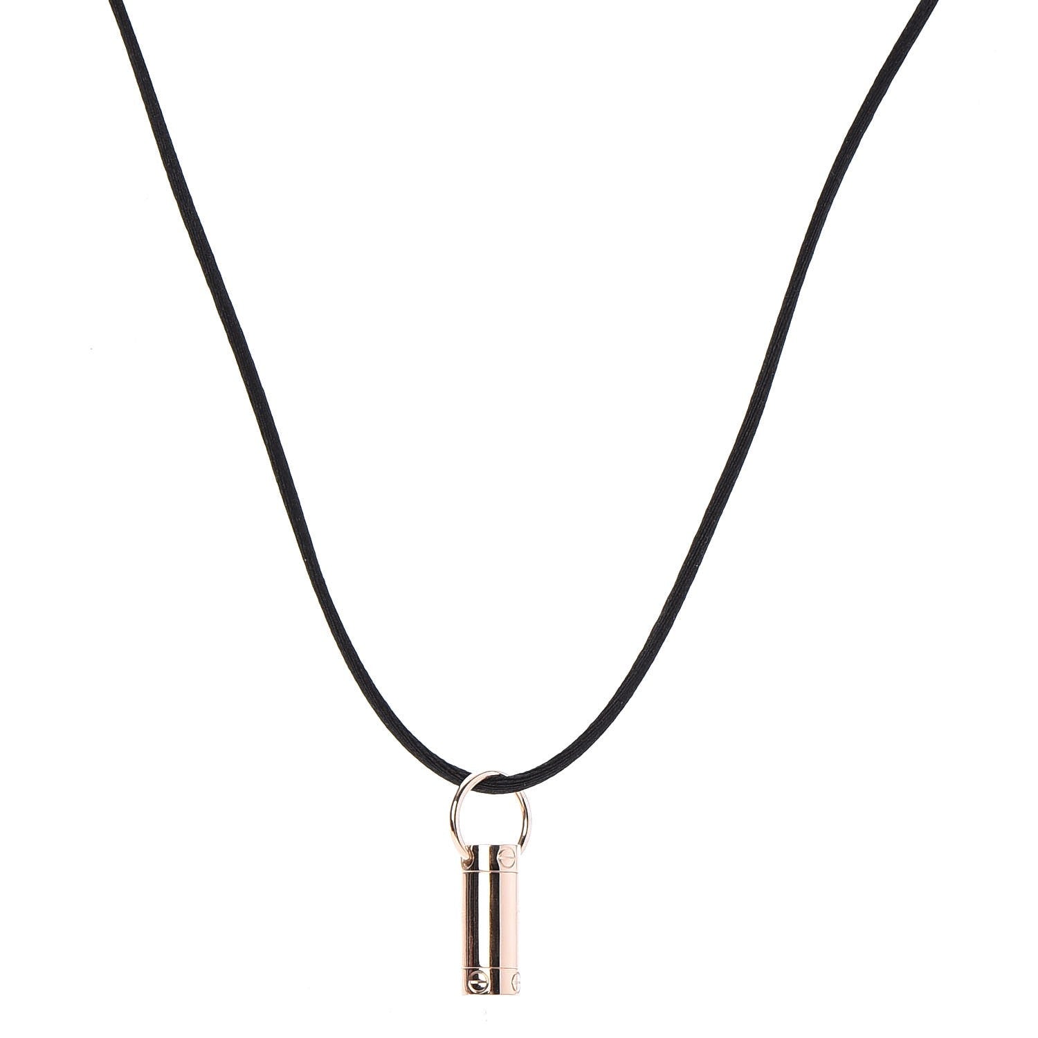 Cartier 18K Pink Gold LOVE Screwdriver Pendant Necklace 1 of 9