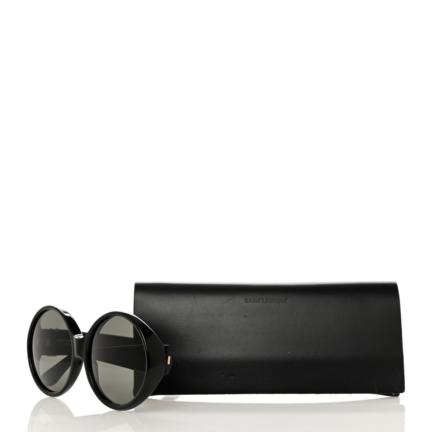 Saint Laurent Round SL M1 Sunglasses Black 2 of 8