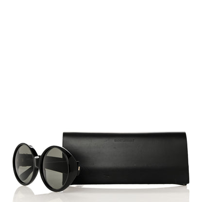 Saint Laurent Round SL M1 Sunglasses Black 2 of 8