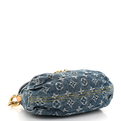 Louis Vuitton Monogram Denim Mini Pleaty Blue 4 of 10