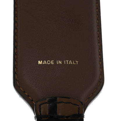 Fendi Vitello Century Bi-Color FF 1974 Embossed Strap You Maya Black 4 of 6