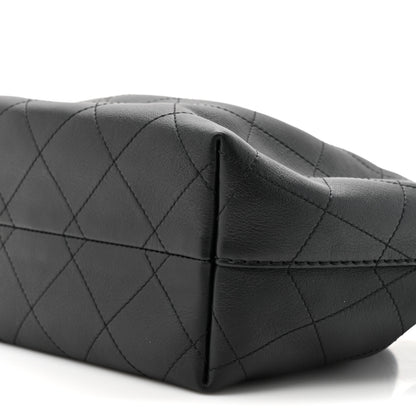 Chanel Calfskin Quilted Small Maxi Hobo Black 9 of 10