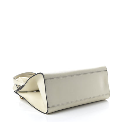 Gucci Grained Calfskin Web Stripe Butterfly Medium Totem Top Handle Bag White 5 of 11