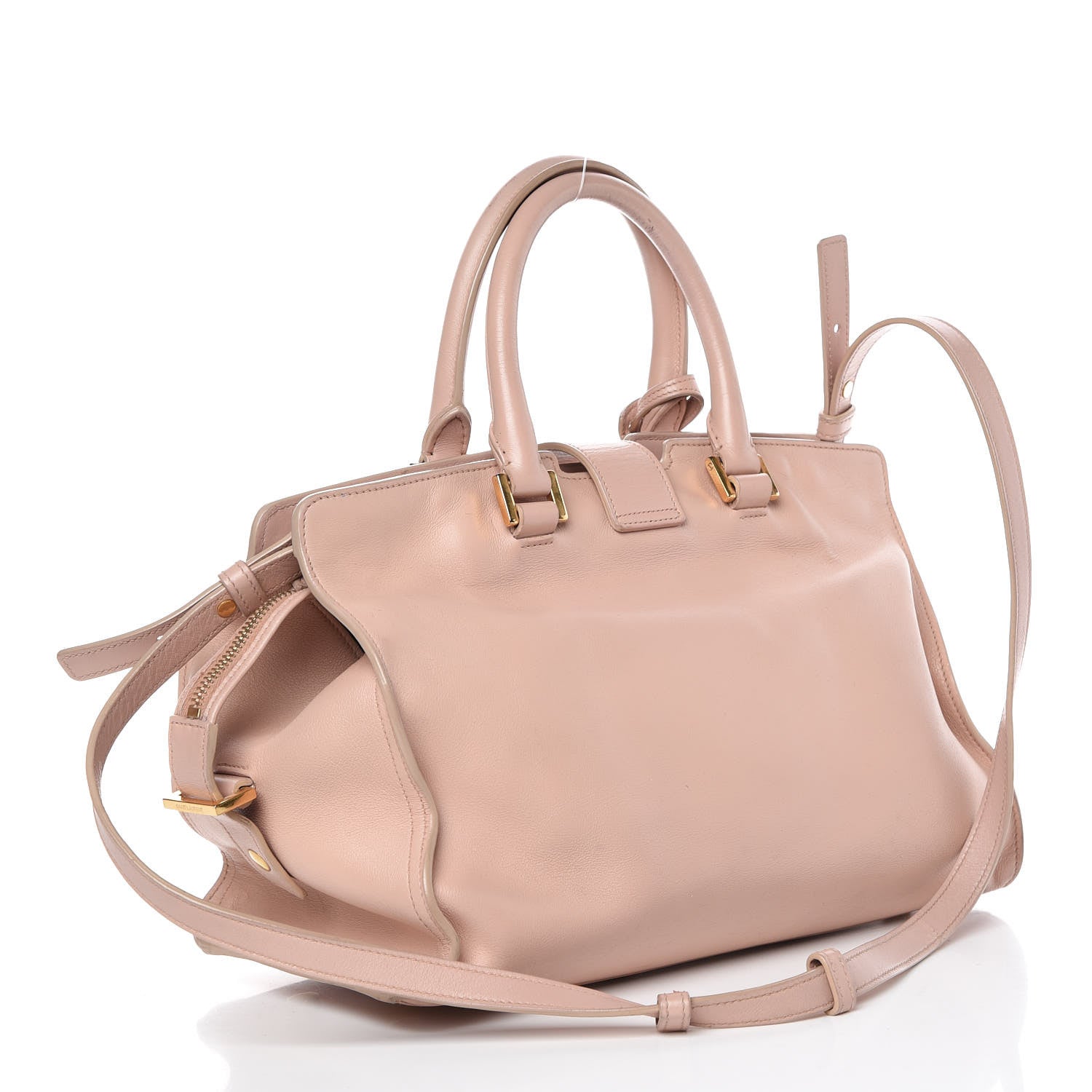 Saint Laurent Calfskin Small Monogram Cabas Pale Blush 3 of 11