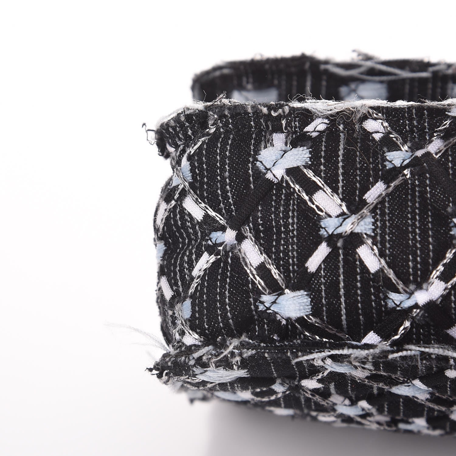Chanel Denim Woven Medium Flap Light Blue 14 of 14
