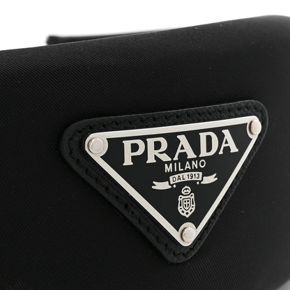 Prada Re-Nylon Metal Triangle Logo Headband Black 4 of 7