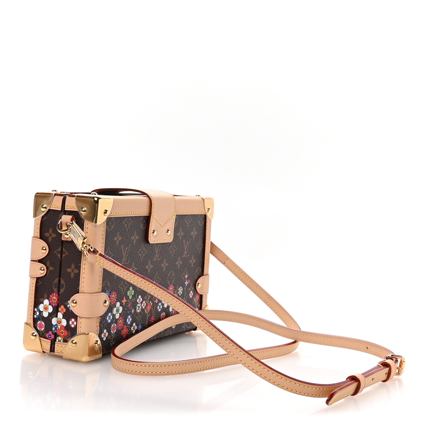 Louis Vuitton LV X TM Monogram Flowers Petite Malle 3 of 10