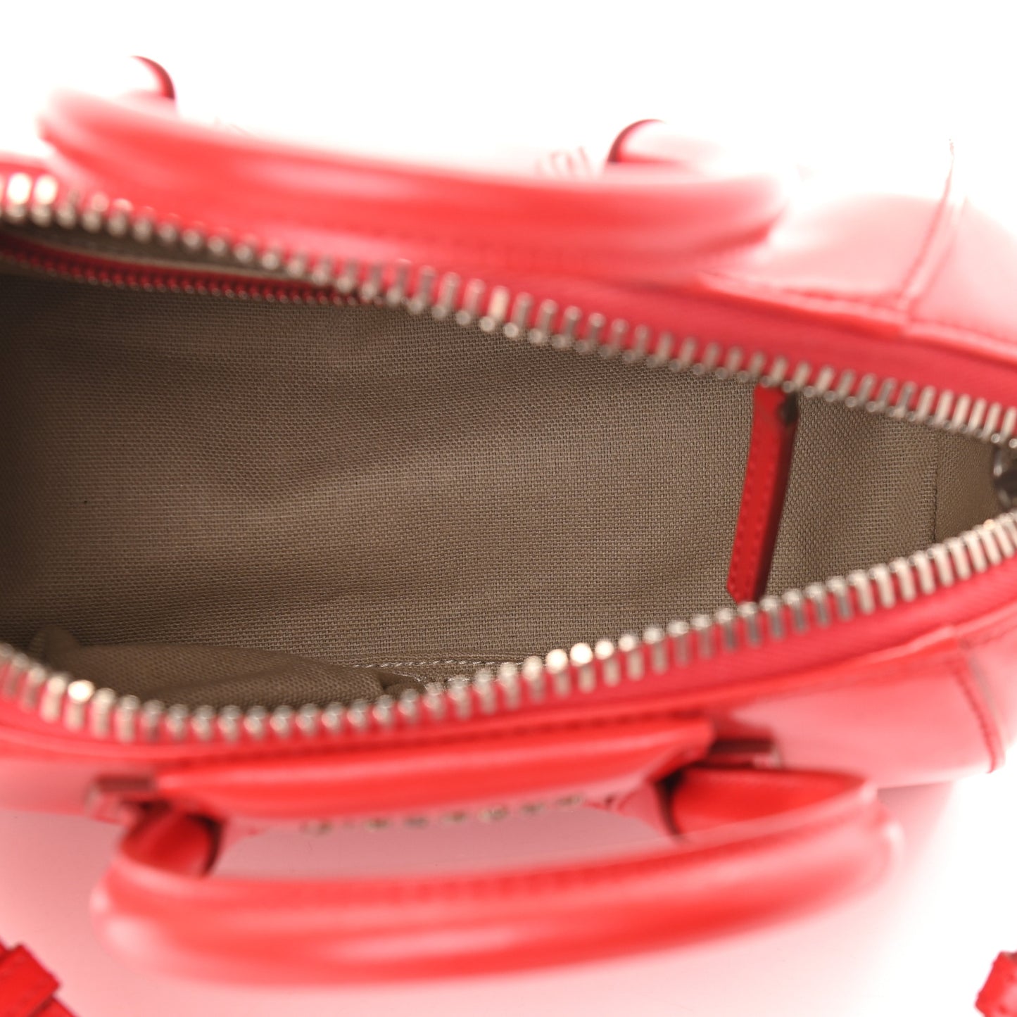 Shiny Lord Calfskin Mini Antigona Red