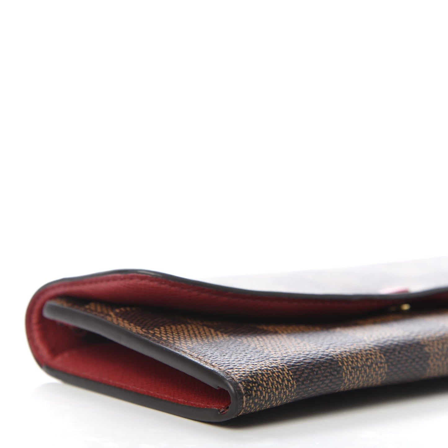 Damier Ebene Emilie Wallet Red