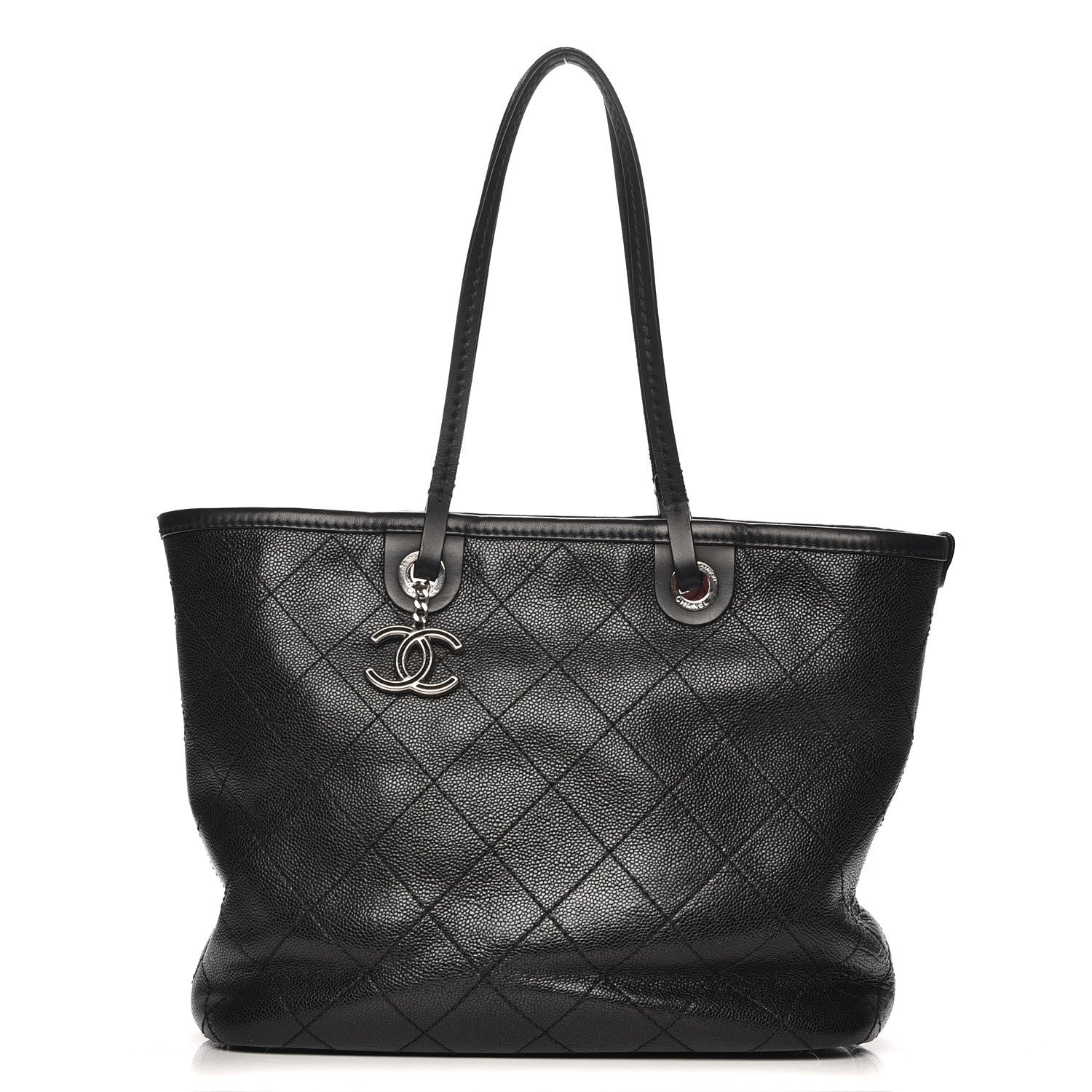 Chanel Grained Calfskin Shopping Fever Tote Black 1 of 15
