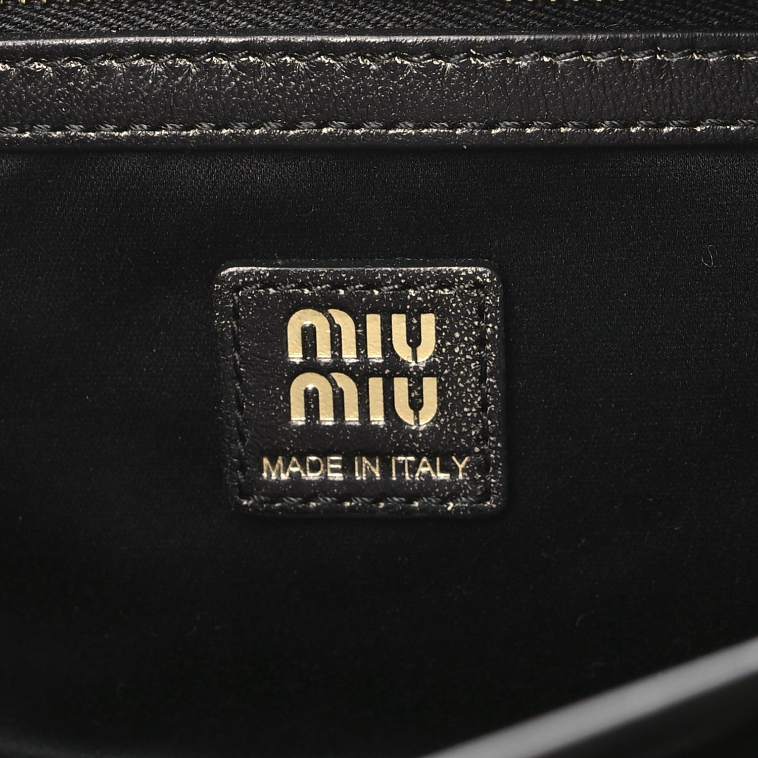 Miu Miu Distressed Nappa Pocket Bag Sand Coffee 6 of 9