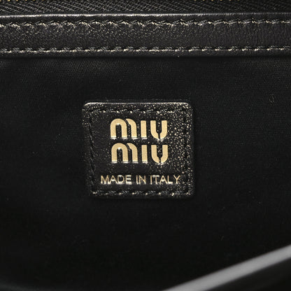 Miu Miu Distressed Nappa Pocket Bag Sand Coffee 6 of 9