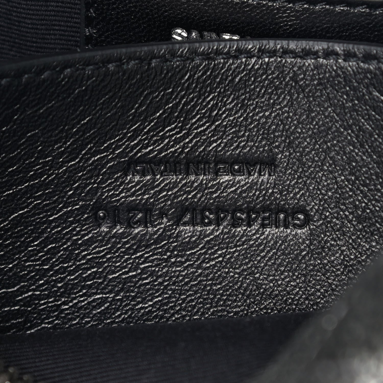 Saint Laurent Metallic Grain De Poudre Y Quilted Monogram Small Loulou Bowling Bag Gun Metal 9 of 9