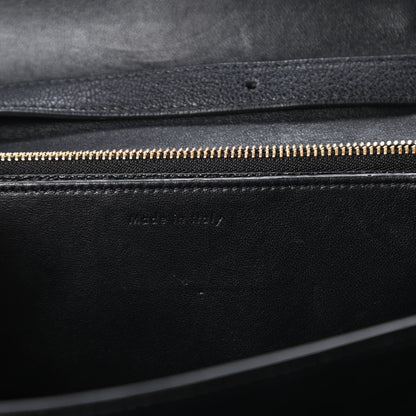 Celine Goatskin Medium Classic Box Flap Bag Black 8 of 11