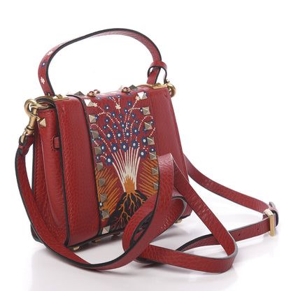 Valentino Garavani Grained Calfskin Enchanted Wonderland Micro My Rockstud Frame Bag Rosso Valentino 3 of 9