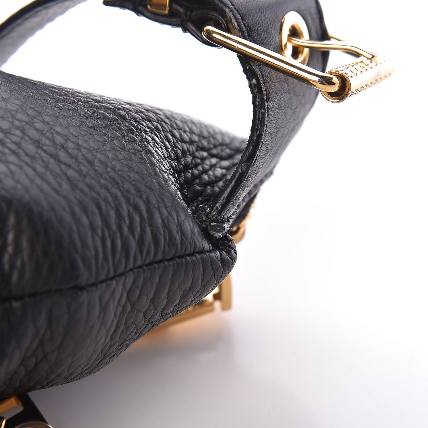 Calfskin Palazzo Medusa Belt Bag Black