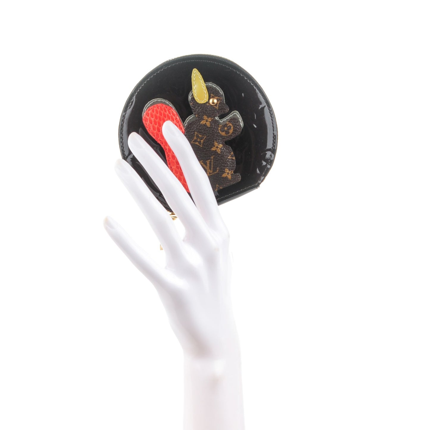 Vernis Animania Ecureuil Squirrel Round Coin Purse Amarante