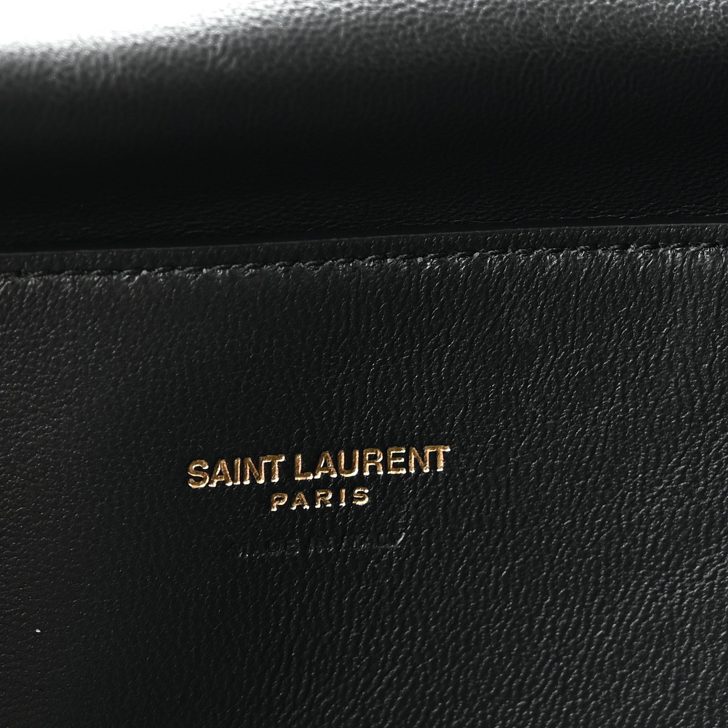 Saint Laurent Smooth Calfskin Suede Medium Reversible Monogram Kate Satchel Black 10 of 17