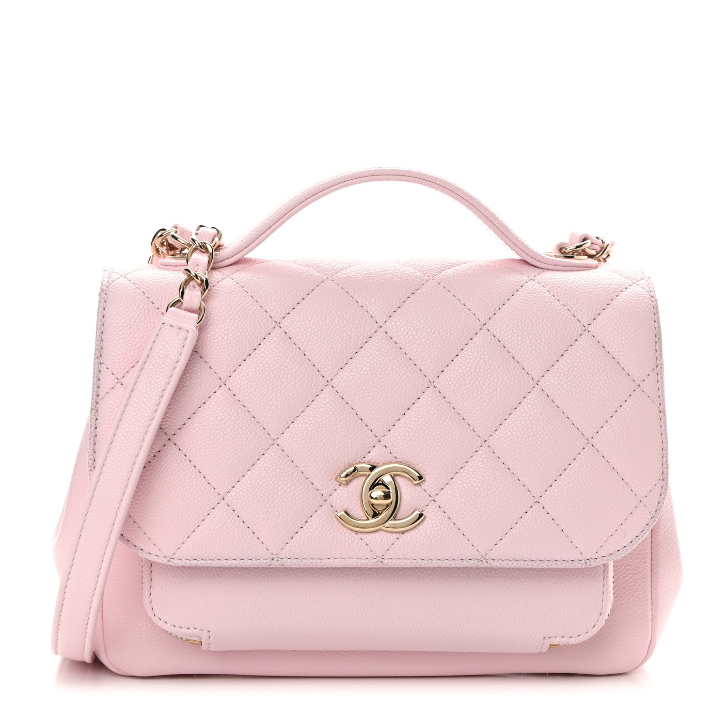 Chanel Caviar Quilted Medium Business Affinity Flap Light Pink 1 of 17