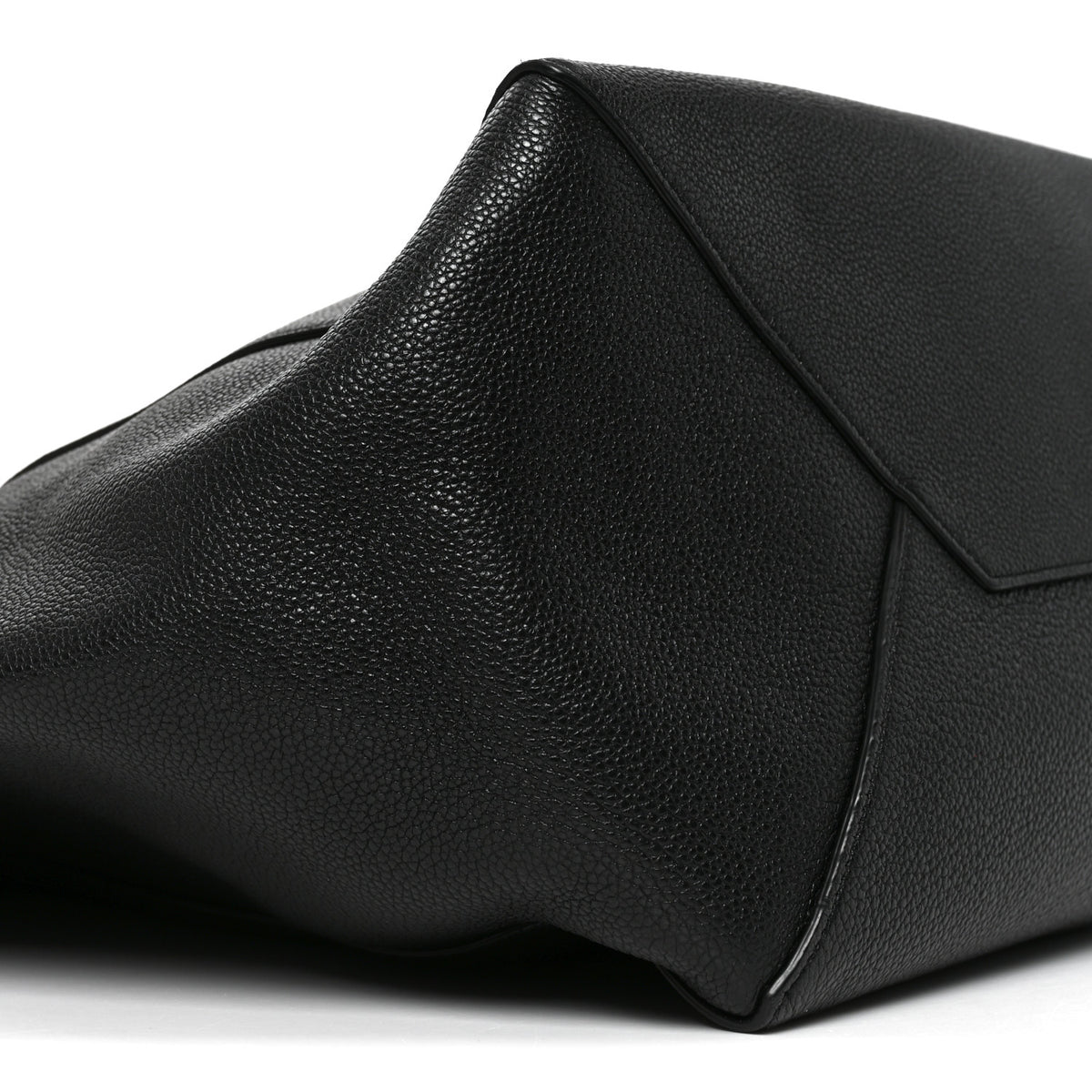 Celine Soft Grained Calfskin Medium Belt Cabas Phantom Black 8 of 9