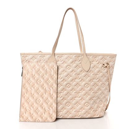 Louis Vuitton Empreinte Monogram Summer Stardust Neverfull MM Beige Clair 2 of 9