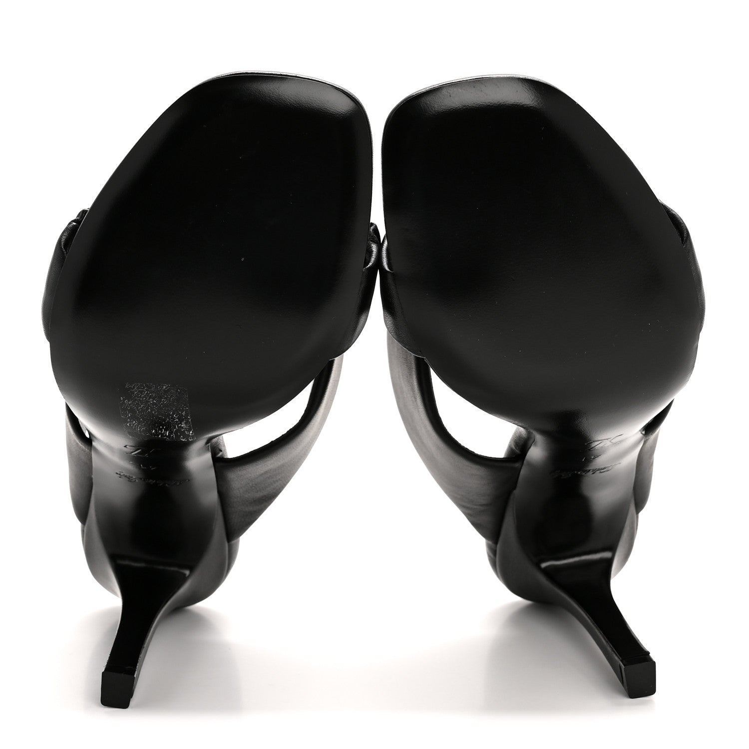 Louis Vuitton Lambskin Drapy Heel Mules 41 Black 6 of 11
