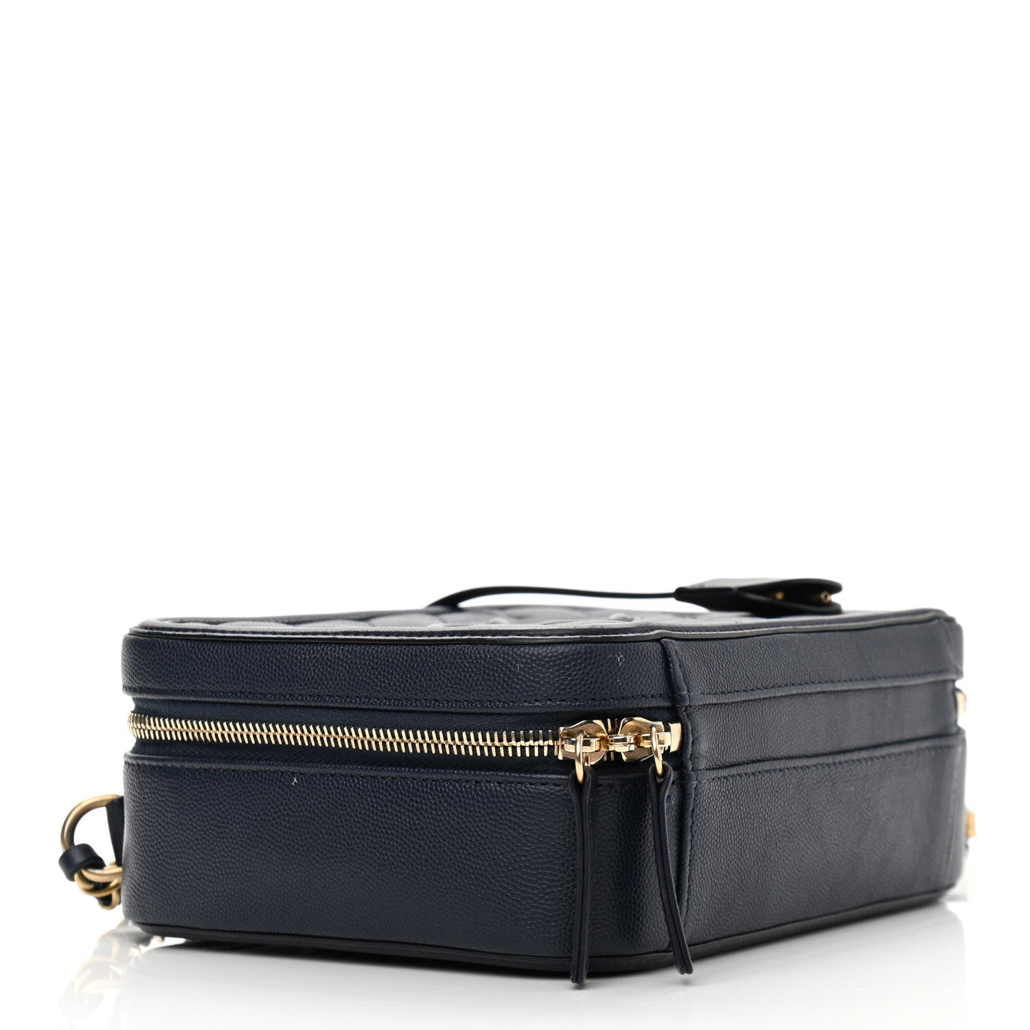 Chanel Caviar Quilted Medium CC Filigree Vanity Case Navy 4 of 15
