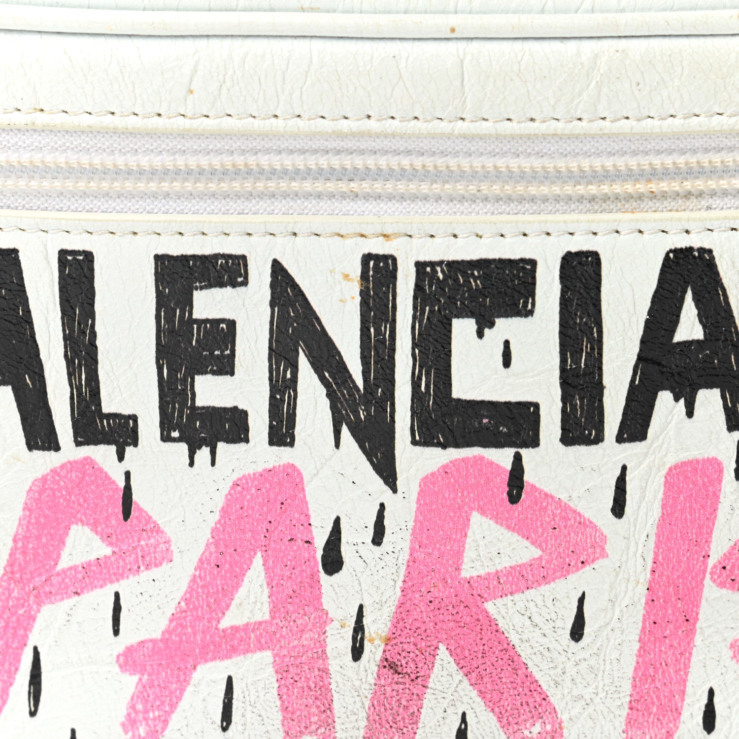 Balenciaga Agneau Arena Graffiti All Over Explorer Belt Bag White Multicolor 15 of 15