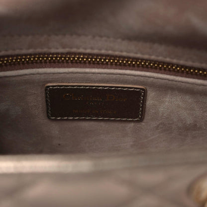 Christian Dior Metallic Calfskin Cannage Small My ABCDior Lady Dior Gold 4 of 8