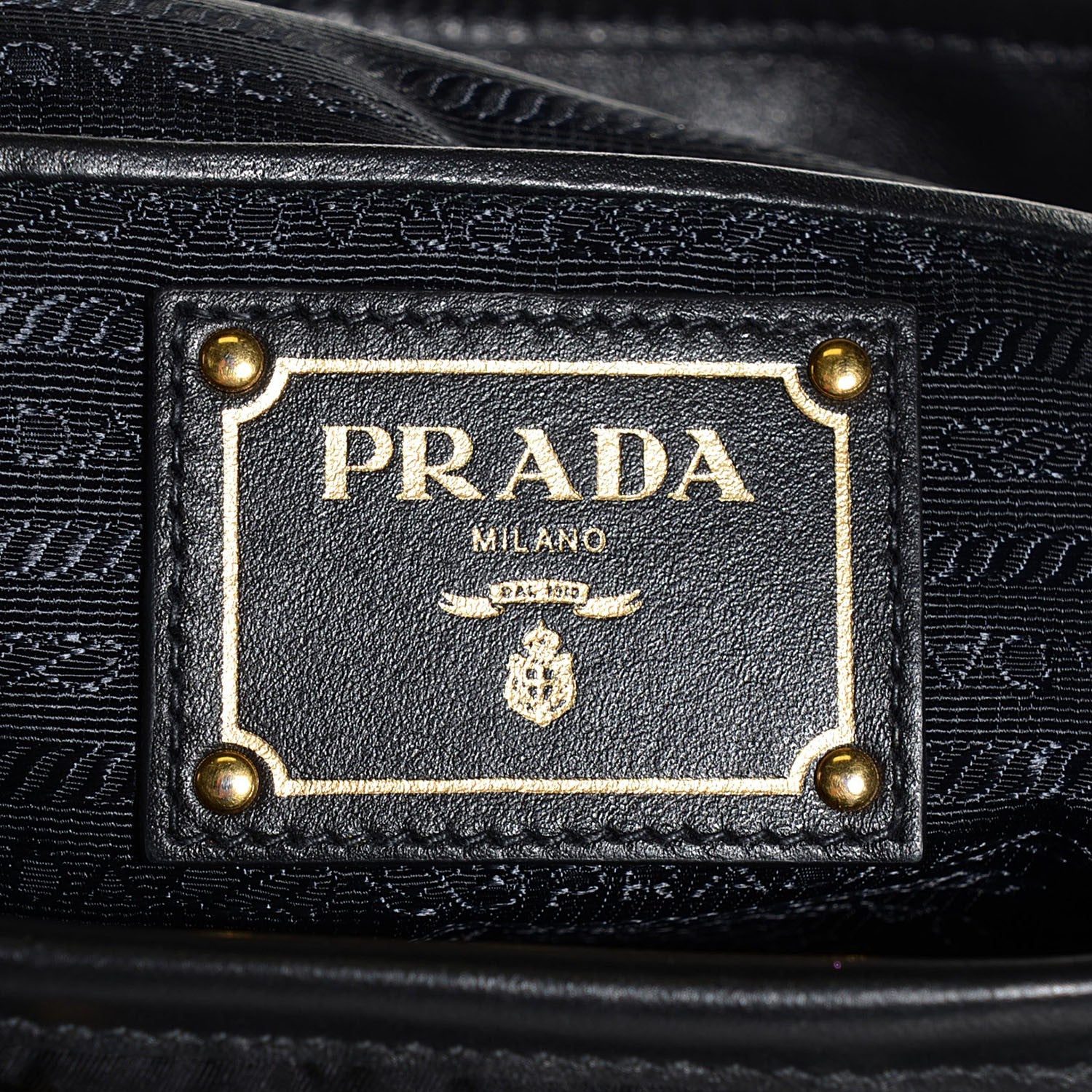 Prada Tessuto Soft Calf Tote Nero Black 7 of 10