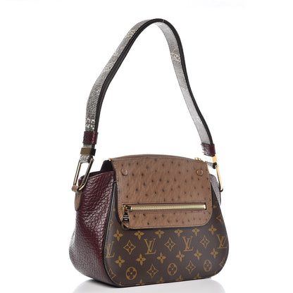 Louis Vuitton Ostrich Lizard Exotique Majestueux Shoulder Bag Bordeaux 3 of 6