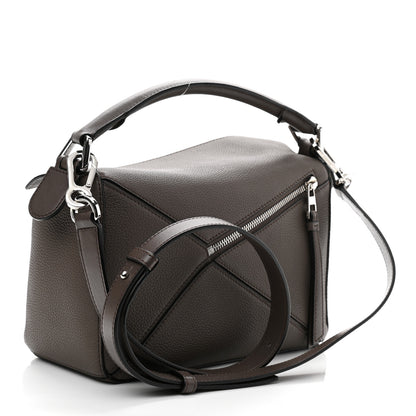 Loewe Calfskin Small Puzzle Bag Dark Taupe 3 of 9