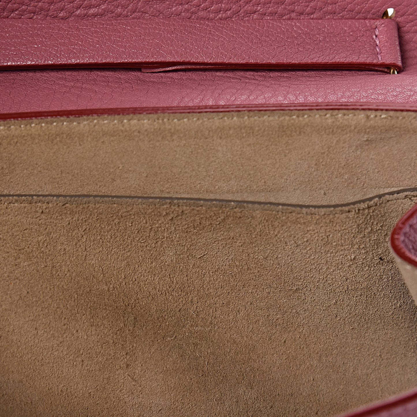 Grained Lambskin Drew Shoulder Bag Velvet Mauve