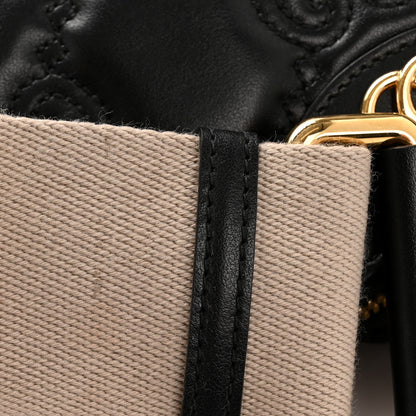 Gucci Calfskin GG Matelasse Chain Handbag Black Natural 13 of 13
