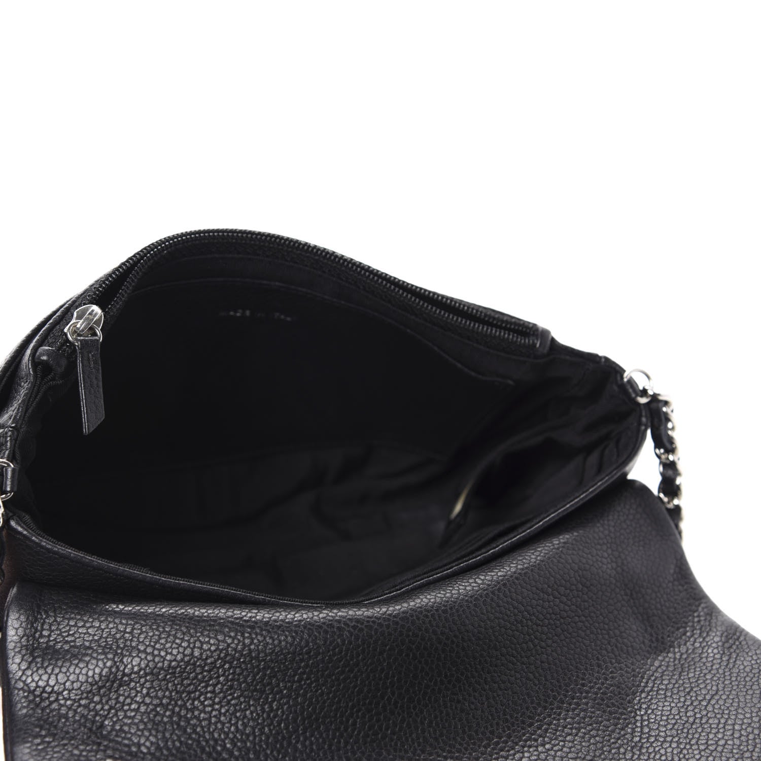 Chanel Caviar Half Moon Wallet On Chain WOC Black 5 of 12