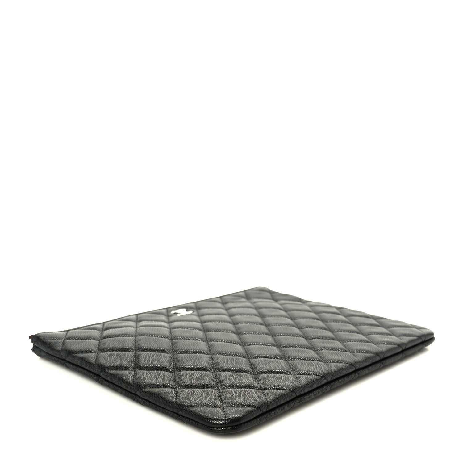 Chanel Caviar Quilted Medium Cosmetic Case Black 4 of 8