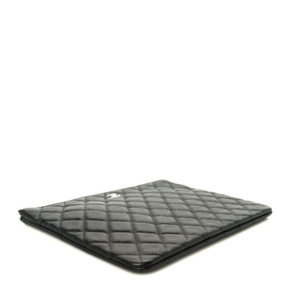 Chanel Caviar Quilted Medium Cosmetic Case Black 4 of 8