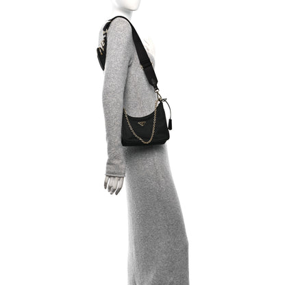 Prada Nylon Re-Edition 2005 Shoulder Bag Black 2 of 13