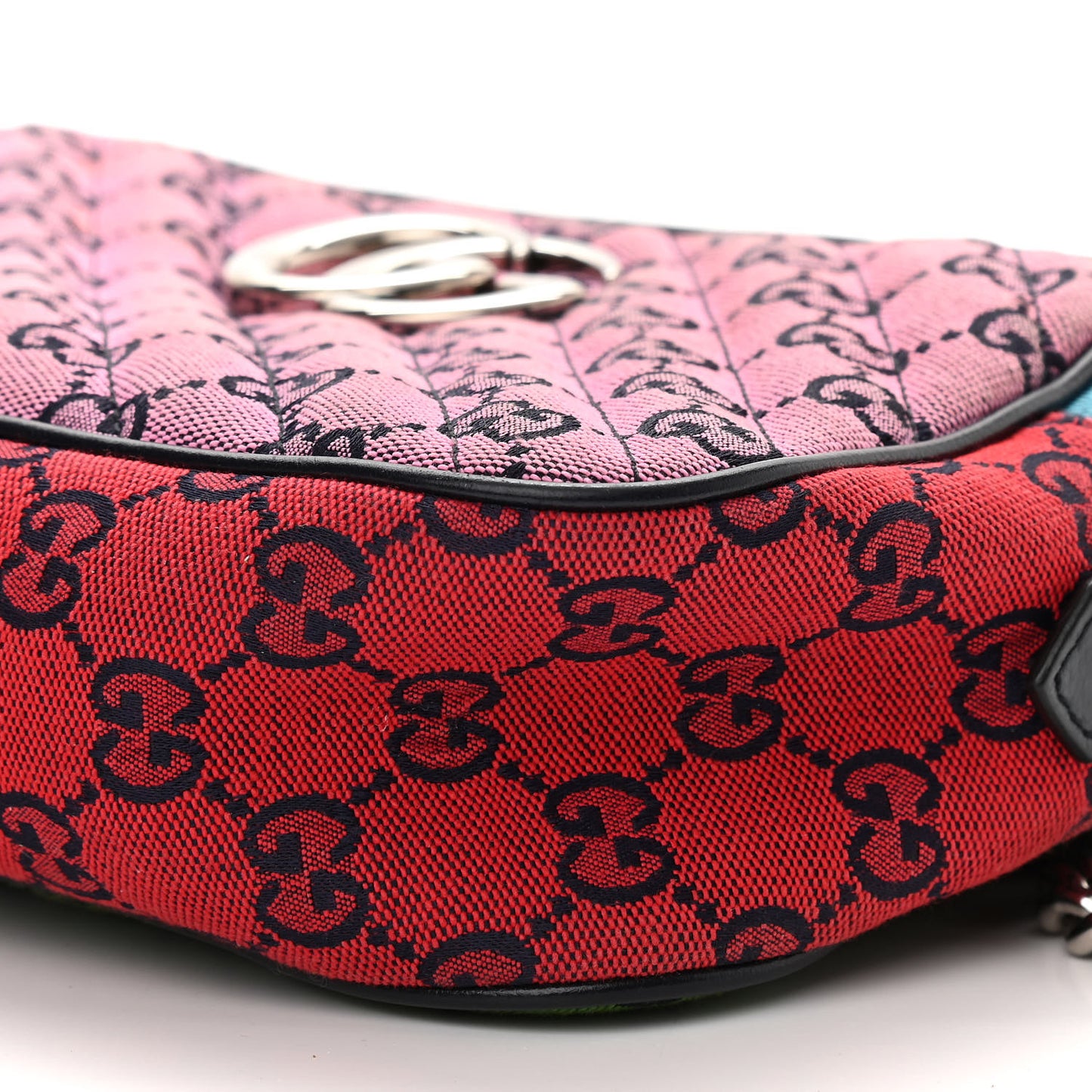 Monogram Multicolor Matelasse Diagonal Small GG Marmont Chain Shoulder Bag Pink Blue Green Red Light Blue
