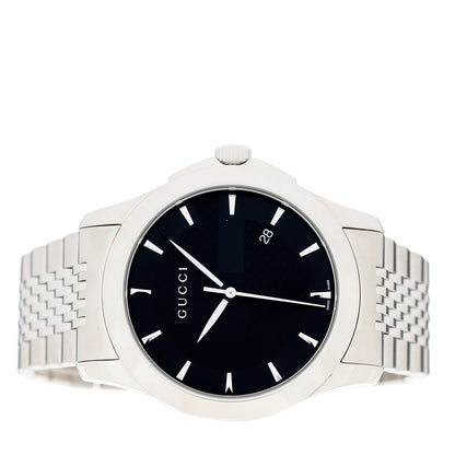 Gucci Stainless Steel 38mm G-Timeless Quartz Watch Black 2 of 5