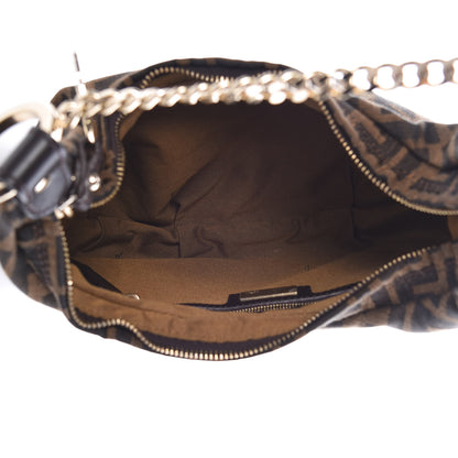Fendi Zucca Small Chef Chain Hobo Tobacco 5 of 8