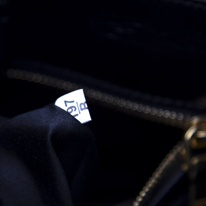 Miu Miu Vitello Shine Double Zip Tote Black 6 of 10