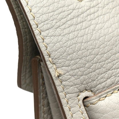 Hermes Taurillon Clemence Jypsiere 37 Gris Perle 15 of 15