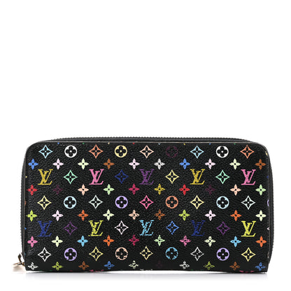 Louis Vuitton Monogram Multicolor Zippy Wallet Black Grenade 1 of 9