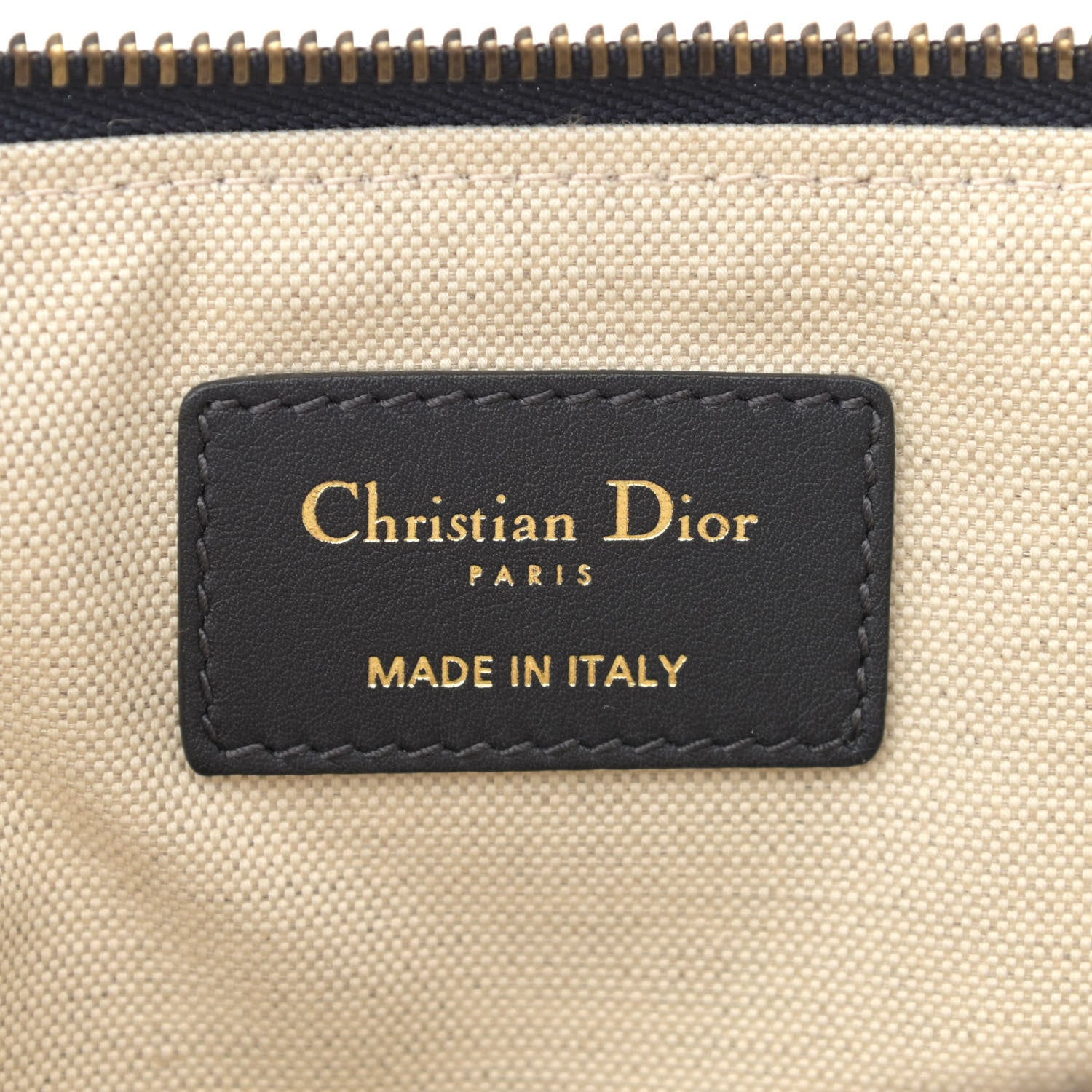 Christian Dior Oblique Pouch Clutch Blue 5 of 6