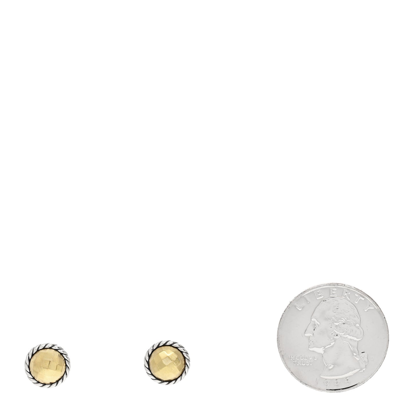 Sterling Silver 18K Yellow Gold Chatelaine Earrings