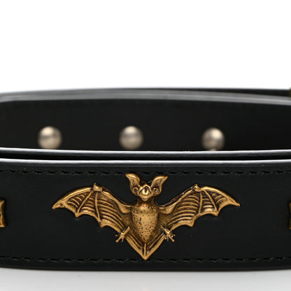 Gucci Calfskin Star Studded Torchon Double G Belt 90 36 Black 6 of 6