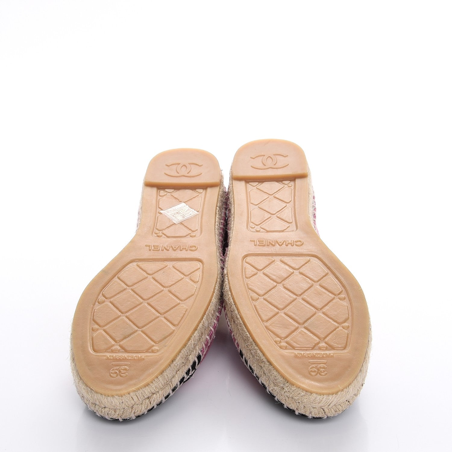 Chanel Linen CC Espadrilles 39 Pink 5 of 10