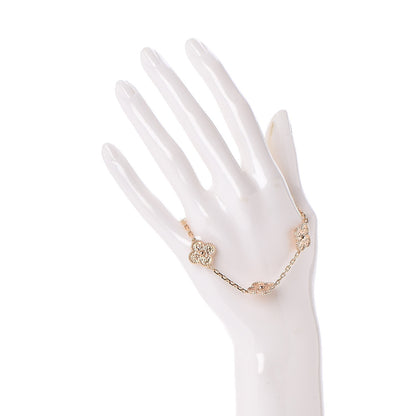 Van Cleef & Arpels 18K Rose Gold 5 Motifs Vintage Alhambra Bracelet 2 of 5