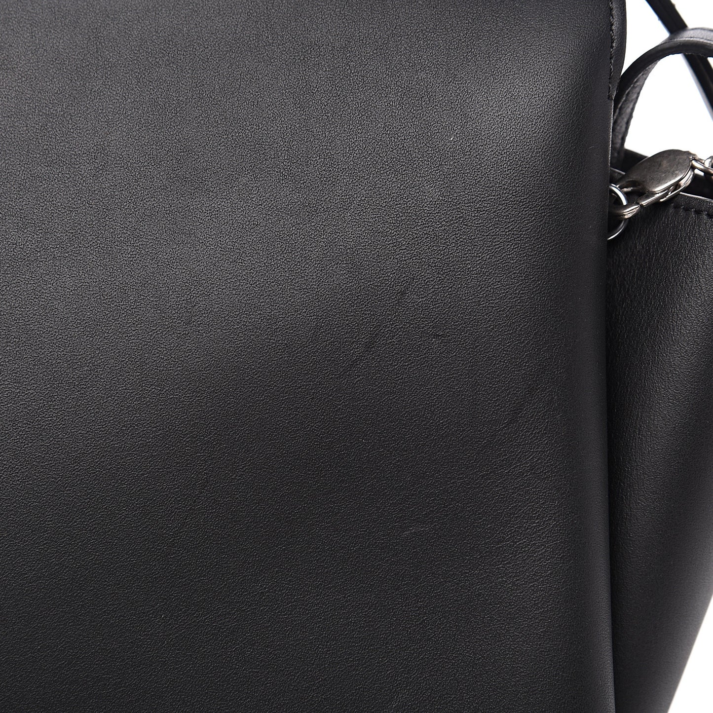 Supple Natural Calfskin Tri-Fold Clutch Black